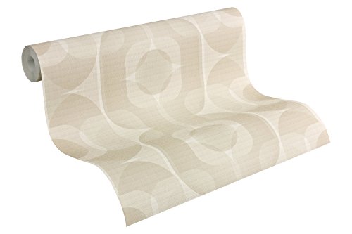 A.S. Création papel pintado Retro Style beige crema blanco 10,05 m x 