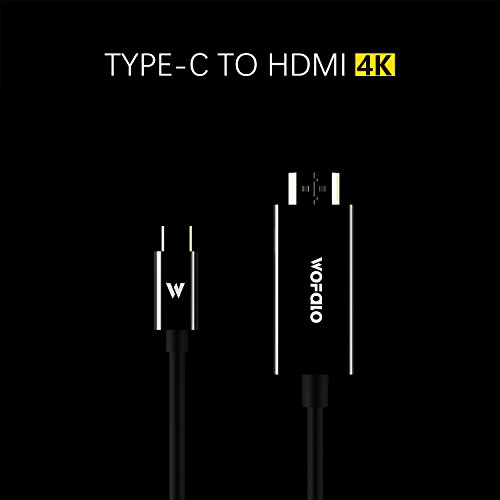 USB C auf HDMI Kabel 1,8M 4K USB 3.1 Typ C zu HDMI Kabel unterstützt Ultra-HD, für MacBook Pro, Neue MacBook, ChromeBook Pixel, Huawei MateBook und Mehr Wofalo® - 8