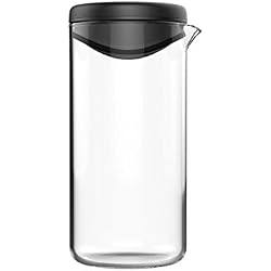 Fiskars Mélangeur à vinaigrette, Verre/Plastique, Capacité : 380 ml, Functional Form, Noir, 1014347