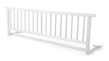 Bettschutzgitter Bettgitter zum Klappen aus massivem Bucheholz in Buche Weiss