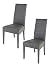 Produktbild Tommychairs 2er Set Moderne Stühle Luisa Struktur aus lackiertem Buchenholz Farbe Dunkelgrau, gepolstert und mit dunkelgrauem Kunstleder bezogen. Set von 2 Stühlen Luisa