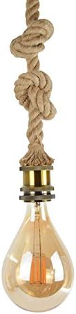 Loft Edison Vintage Pendant Light Rope Lamp Lamp Pendant Lamp Hanging Light Chandelier Antique 40 W Light Bulbs Retro Nostalgic Shabby Chic Industrial Rope Light – ...