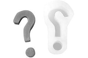 BOOWAN NICOLE NICOLE Símbolo - Molde de silicona para hormigón, signo de interrogación