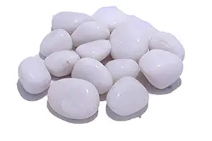 Astha Pebbles White Polished Decorative Stones and Pebbles 450gms