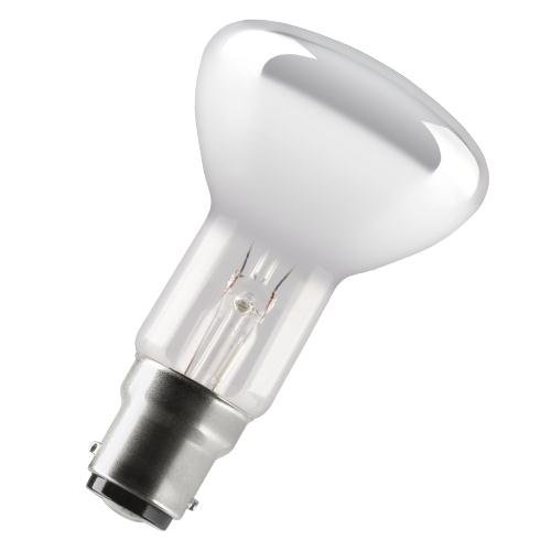 Merriway BH02408 (10 Pcs) Incandescent Reflector Lamp, 60 W Bayonet Cap - Pack of 10 Bulbs, White
