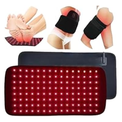 Dehabi - Red & Near Infrared Light Therapy Belt Large Pad Wearable Wrap Portable For Body Shoulder Back Waist Legs Neck Pain Relief (0.58kg)