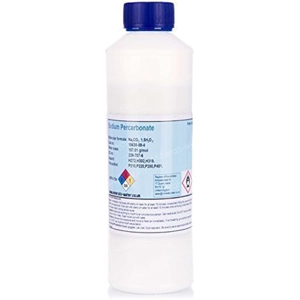 Sodium percarbonate over water