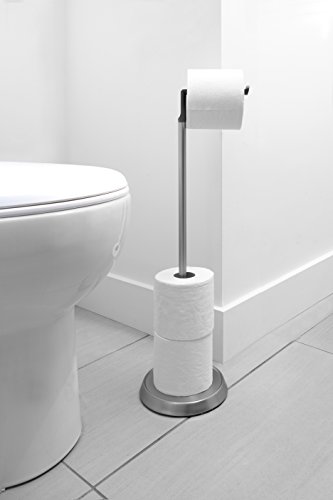 Umbra 023471-047 Bath Ply Toilettenpapierhalter, Klopapierhalter, Toilettenpapierständer, Klopapierständer, Rollenhalter, metall / Silikon, schwarz / nickel - 4