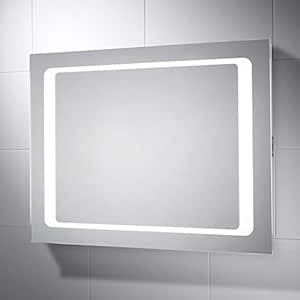 pebble grey bathroom mirrors with shaver socket