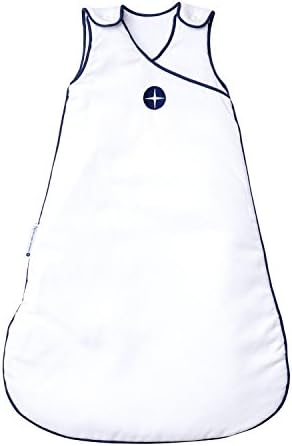 Nordic Coast Four Season Baby Sleeping Bag For Boys and Girls, 60 cm, White/Dark Blue