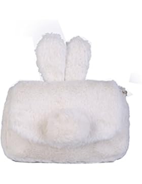 livecity Süße Kaninchen Ohr Tasche Frauen Plüsch Kreuz Körper Single Schultertasche Tasche Handtasche Geschenk