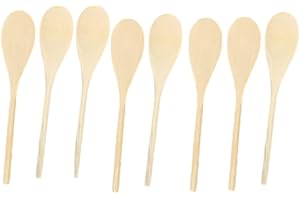Baker Ross E8262 Wooden Spoons to Decorate - Pack of 8, Craft Kits for Kids to Make and Design for Art Activities,24cm