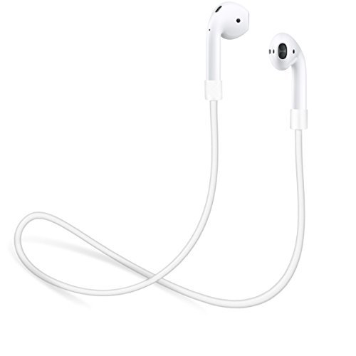 innoGadgets Strap kompatibel mit AirPods 1 und 2 / Pro | Halteband für AirPods aus geschmeidigem Silikon - Perfekt um Sich die Kopfhörer um den Hals zuhängen - 55cm