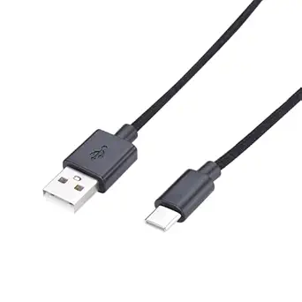 Croma Braided 2.4A Fast charge 1.2m Type-C sync and charge cable, Made in India, 480Mbps Data transfer rate, Tested Durability with 8000+ bends (12 months warranty) (CRCMA0105sTC12, Black)