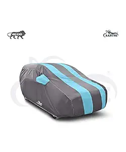 CURB Dust Proof Water Resistant Special Design Car Body Cover for Toyota Urban Cruiser High at(Strips Sky with Mirror Pockets)