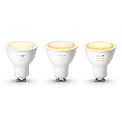 Preisvergleich Produktbild Philips Hue 3 Leuchtmittel Ambiente weiß GU10