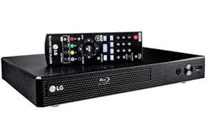LG BP350 Blu-ray-Disc- und DVD-Player, Full HD, 1080p, Upscaling mit Streaming-Diensten, integriertes WLAN, Smart HI-FI-kompatibel, Bundle mit Interconnect-Produkten, Hochgeschwindigkeits-HDMI-Kabel