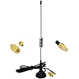 YILIANDUO 5dBi 1090 MHz Antenne MCX Stecker erhält ADS-B Antenne mit Magnetfuß Kabel RG174 1M + MCX Buchse auf SMA Stecker Ad