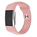 Produktbild BESPORTBLE Ersatz-Bügel-Band-weicher Silikon-Uhrenarmband-Bügel für Fitbit Gebühr 2 Band-Herzfrequenz-intelligente Armband-Größe L (Rosa)