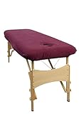aztex Housse de protection pour table de massage de luxe, avec ou sans trou pour le visage, adaptée aux salons, spas et thérapeutes - Avec trou pour le visage - Aubergine