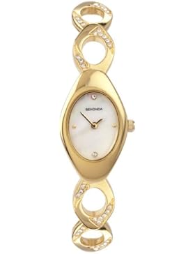 Women'Sekonda Damen-Armbanduhr Analog Quarz Gold 4086.27 Armband