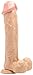 Produktbild RealRock by Shots Realistic Cock - 11 inch - Dildo mit Hoden und Saugfuß - hautfarben - circa 295 mm lang - diameter 63 mm