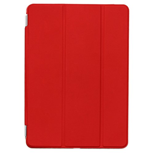 Original Urcover® iPad Air 2 ( 2014 Version – 6.Generation) Smart Cover Case Etui Schutz Hülle mit Sleep/Wake & Ständer Funktion inkl. Displayschutzfolie und weiteres Zubehör – Rot - 8
