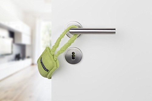 LOOFS-Design Tür Klemmschutz Türstopper Türkordel Türboy Doorstop klein APFELGRÜN