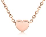❤️ GESCHENKIDEE - Sie wollen jemanden eine besondere Freude bereiten? Ihre Rosegold Herz-Kette wird in einer exklusiven Schmuckschachtel geliefert und dadurch perfekt in Szene gesetzt. Das ideale Geschenk.