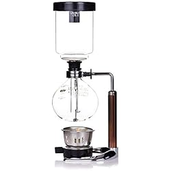 Cafetière Siphon balancé Cafetière à Filtre avec Capacité Cafetière Electrique à Dépression 3 Tasses Set Filtre Siphon Cafetière Théière Siphon Résistant À La Chaleur