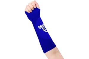 2XK-NOV Volleyball Arm Protectors for Women, Forearm Protection Accessories for Volleyball Training, Sports Forearm Sleeves, Wrist Support with Protective Pad and Thumb Hole, 1 Pair