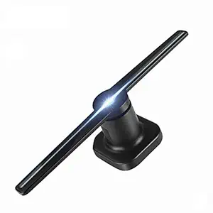 Microware 3D 5D 4K Hologram Fan, WiFi Advertising Display Led Fan Holographic Video Projector Imaging Naked Eye Led Fans Advertisement Player Machine is Best for Business, Store Sign, Shop, Bar