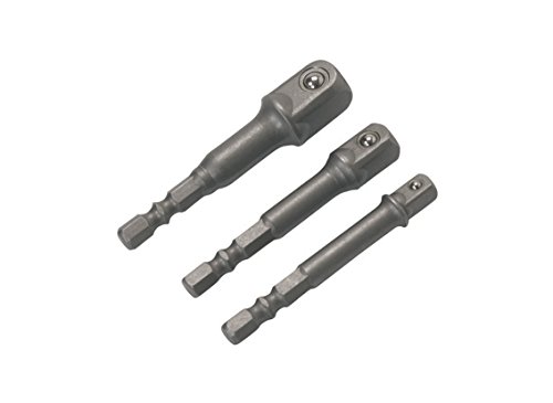 3 tlg. Stecknuss-Satz 1/4" Nuss Satz für Akkuschrauber und Bohrmaschine