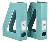 Diseño creativo y moderno. Acrimet Organizador de Revistas y Documentos Plastico (Revistero) (Color Verde) (2 Unidades)