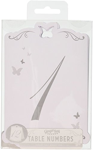 Schmetterling Tischnummern 1-12 – Hochzeit, Feier, Event - 2