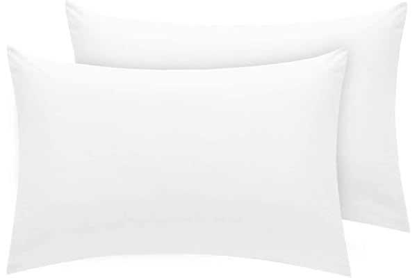 60 x 40 cm örngott småbarn baby 2-pack barnsäng örngott 100 % bomull, mjuka släta enkla kuddöverdrag par, perfekt för ekologiska barnkuddar, resekudde, pojkar och flickor sängkläder, kuvertstängning
