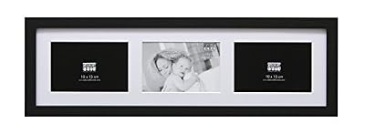 Deknudt Frames S66KC3 Cadre Photo pour 3 Photos Horizontal Noir 10 x 15 cm