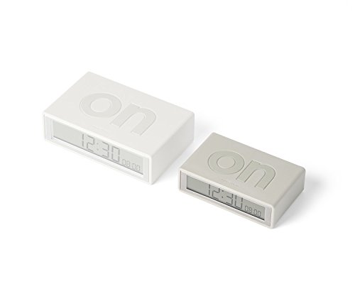 Lexon LR143W7 Wecker, ABS, Gummi, Mastic-Weiß, 8, 3 x 5, 2 x 2, 4 cm - 7