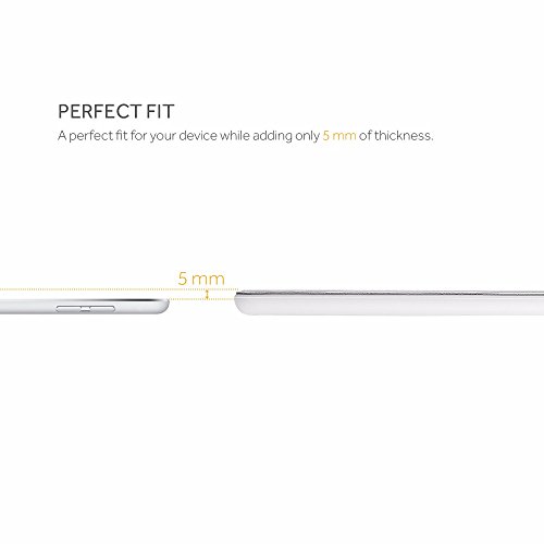 EasyAcc iPad Pro 12.9 2015 Hülle Case – mit Standfunktion und Automatischem Schlaf Funktion für iPad Pro 12.9 2015 (Modellnummer A1673 A1674 A1675) – Weiß, Kunstleder, Ultra Dünn - 3