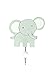 Produktbild Kinder oder Baby Wandhaken Garderobenhaken Kleiderhaken Holz Safari Grauer Elefant für Mädchen und Jungen