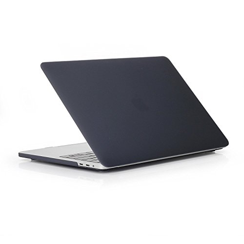 Glatte, Soft-Touch-Matte Kunststoff Hard Shell Schutzhülle für Apple MacBook Pro 15,4 39,1 cm mit Touch Bar und Touch ID 2016 Release A1707 schwarz 39,12 cm - 3