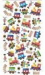 Purple peach sticker sheet - trains
