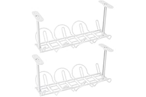 testyu 2 Piezas Bandejas de Cables, Bandeja de Administración de Cables Debajo del Escritorio Organizador de Bandejas de Gestión de Cables