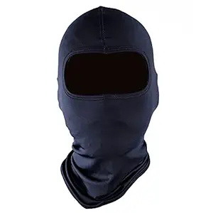Steelbird Unisex Soft Lycra Balaclava Most Suitable for Motorcycling, Running, Sports, Head And Face Cover (Free Size, Navy)