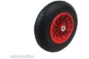 KETOPLASTICS 14" REPLACEMENT PNEUMATIC WHEELBARROW WHEEL CHOOSE YOUR BORE / BEARINGS SIZE 3.50/4.00-8 (12MM ROLLER BEARINGS)