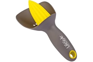 REMOTIL Exprimidor de Naranjas y Limones para Hacer Zumo. Utensilio de Mano Ergonómico para Citricos. Licuadora Manual para Extraer el Líquido. Extractor de Zumos Apto para Lavavajillas, Fácil de Limpiar.