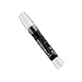 Generic 2 in 1 Waterproof Glitter Eyeshadow Eyeliner Pencil Makeup Stick Eyeliner Stickers - white RS.230.00