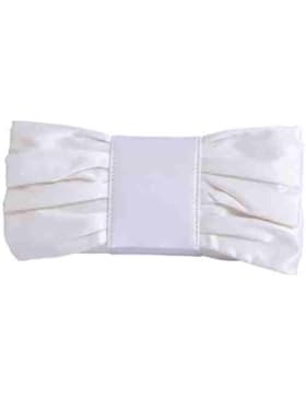 satin-clutch, elfenbein Schleife und Aufnahme von Olga Berg