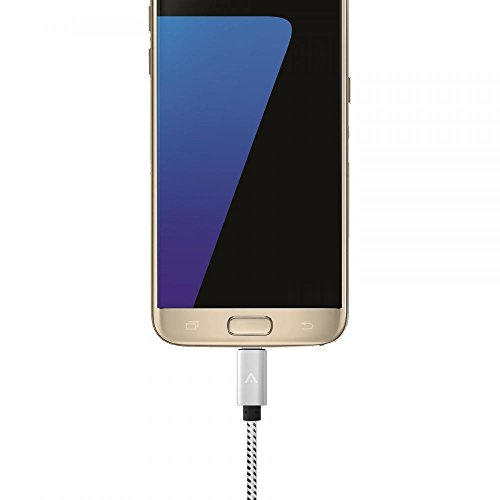 Ganvol 3m Lange Premium Micro USB auf USB Kabel mit Metallstecker + Nylonmantel Lade- und Datenkabel für Android, Samsung, HTC, Huawei, Motorola, Nokia, LG, HP, Sony, Blackberry und mehr - 5
