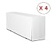 Produktbild 4er Pack Biertischhussen Premium (nur Tisch 220cm) (Weiss, Breite: 50cm)